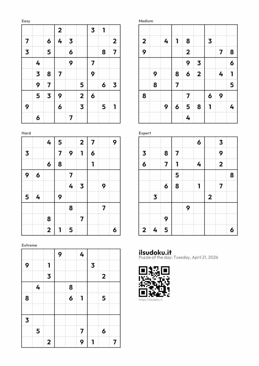 PDF preview — puzzles page
